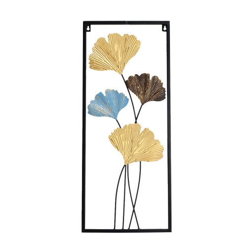 Obraz ginko kov 60x25cm zlatý