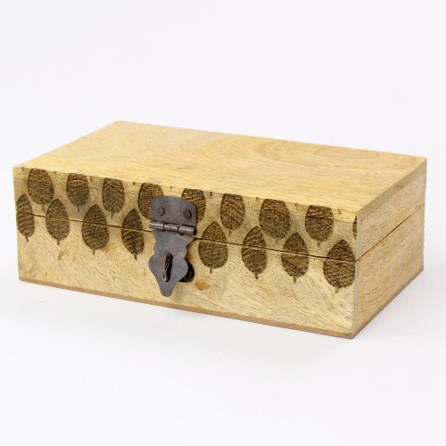 Box w lid mango wood malý a65000970 18x10x6cm