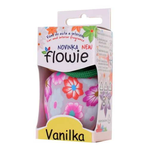 Pevnácenavôňa do auta flowie vanilka