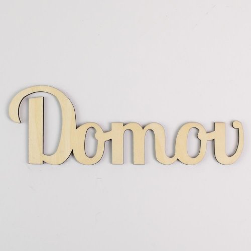 Výrez-domov natur 20x7cm s/3