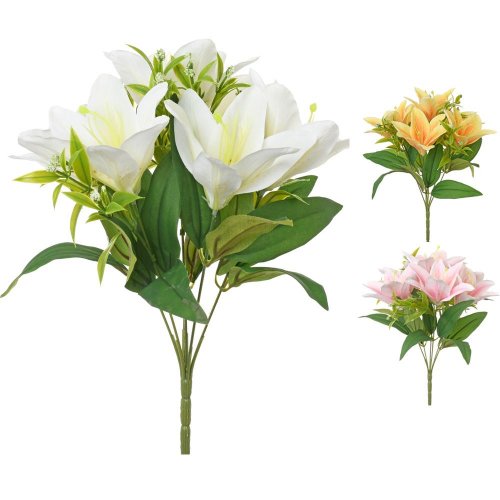 Kytica ľalia starg., drob.kvety mix/3f 33cm