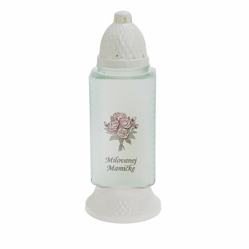 La364 kah.sklo milovanej mamičke kytica 110gr 27cm