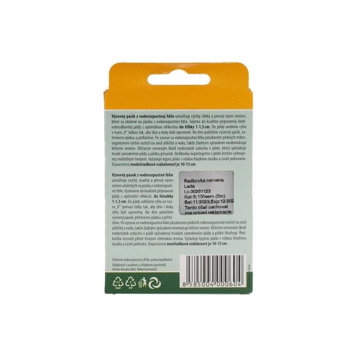 Vps5m,reďkovka červená guľatá, lada, 150sem