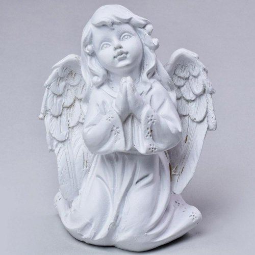 Anjel modliaci biely 14cm