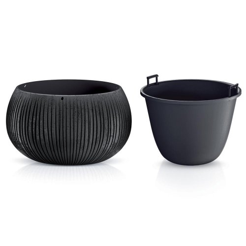 Dkb240 obal+vklad beton bowl čierny 23,8xv16,1cm