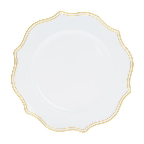 Tanier biely/zl plast 33cm - Veľkonočné ozdoby
