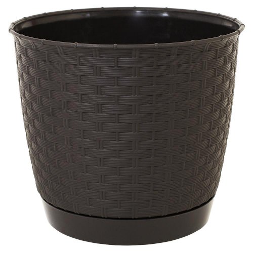 Drlo300 kvetináč ratolla round umbra-hnedý 30xh26,4cm/11l