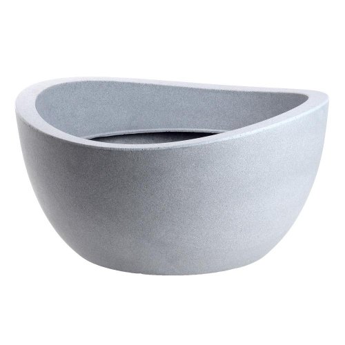 59567 kvetináč globe bowl stony grey 252/40