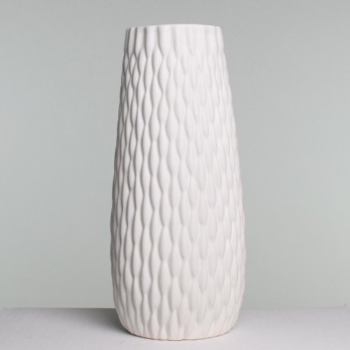 Váza biela porc. 9.5*9.5*23cm