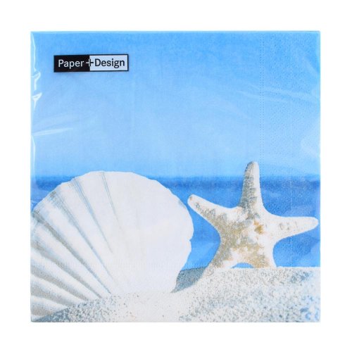 195097 servítky shells by the sea 33x33cm