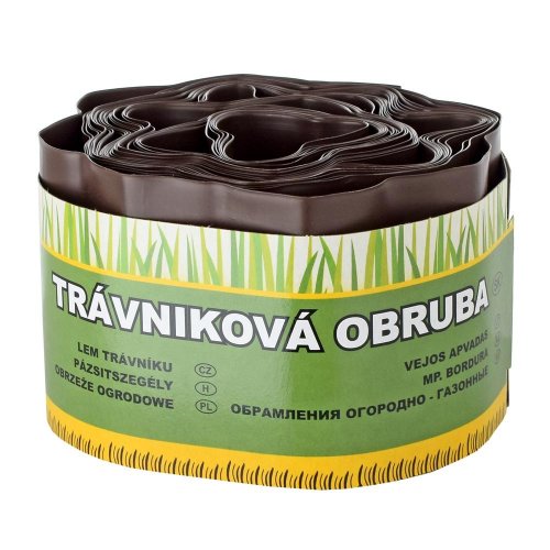 Trávniková obruba hnedá 10cm x 9m