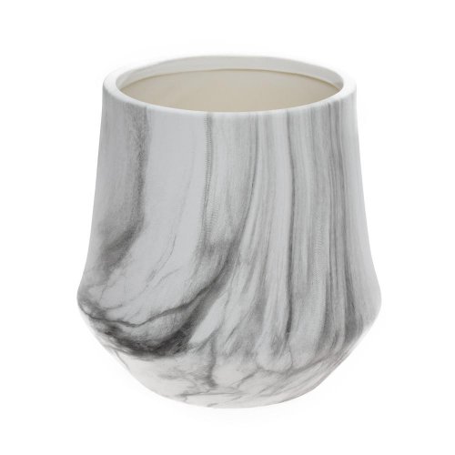 Obal mramor keramika 19x18cm bieločierna