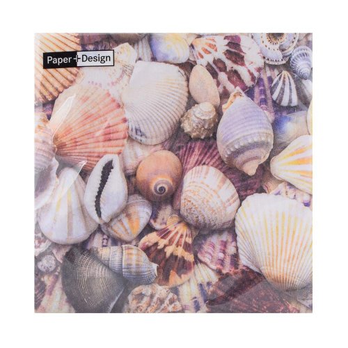 201820 servítky seashells 33x33cm