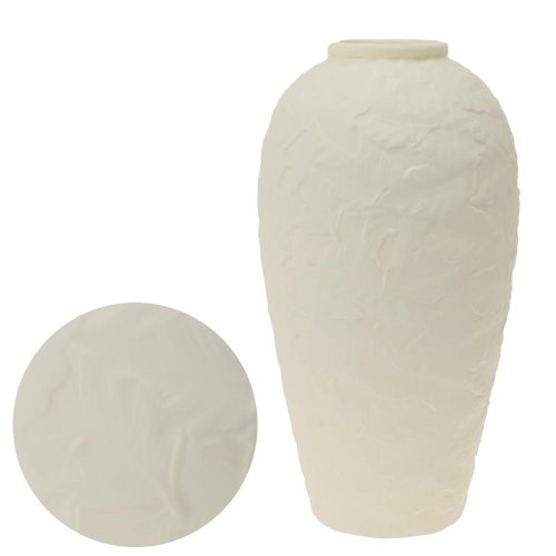 Váza keramika 17x17x33cm krém