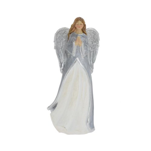 Anjel modliaci siv/bie poly 8*6,5*19,5cm - Umelé kvety