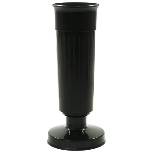 Váza so záťažou 35cm čierna