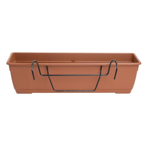 Hrantík birka s držiakom terakota 60x17xv16cm 10l