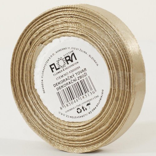 Saten stuha 10mm/15m hnedá bl. farba 060