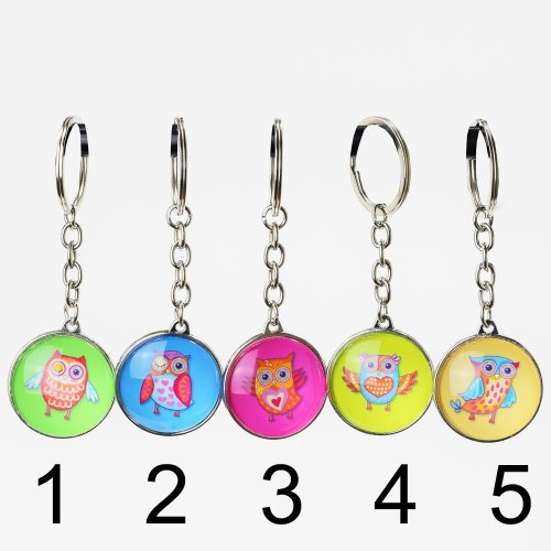 Kľúčenka okrúhla mix2 3,4x9,5x1,2cm