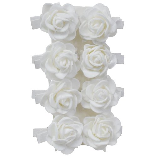 Penová ruža na štipci s/8 3cm