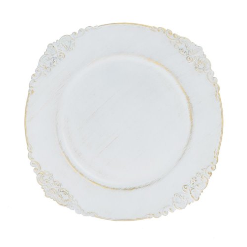 Tanier biely hranatý plast 33cm