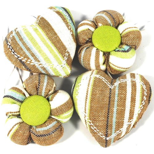 24fl1801 závesné kvietky,srdiečka s/4