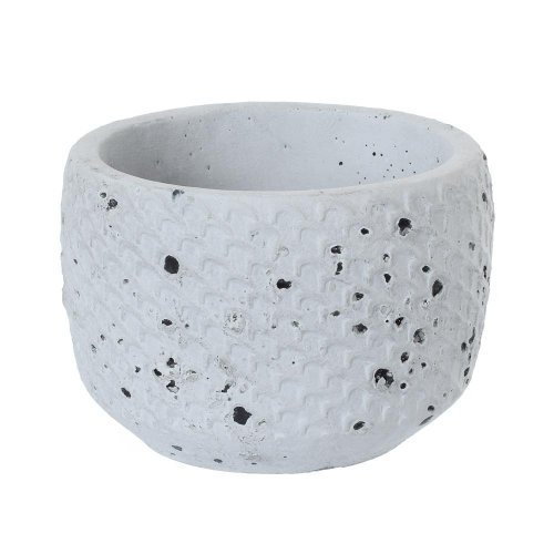 Obal cement antique grey d14*h10.5cm