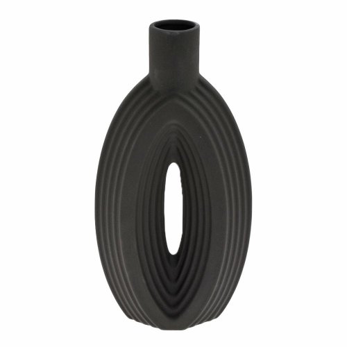 Váza keramika 14x6x27,5cm čierna