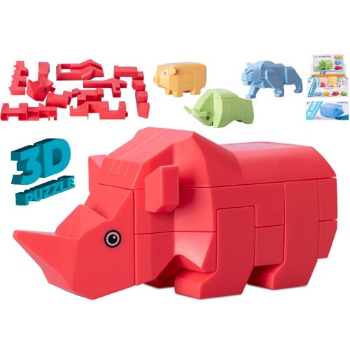 Stavebnica 3d puzzle zvieratká
