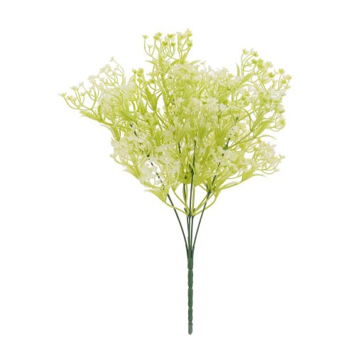 Zeleň bielo-zelené kvietky 36cm