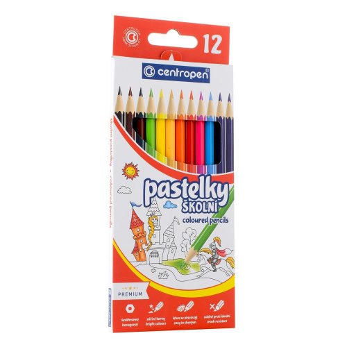 Pevná cena pastelky centropen 9520/12