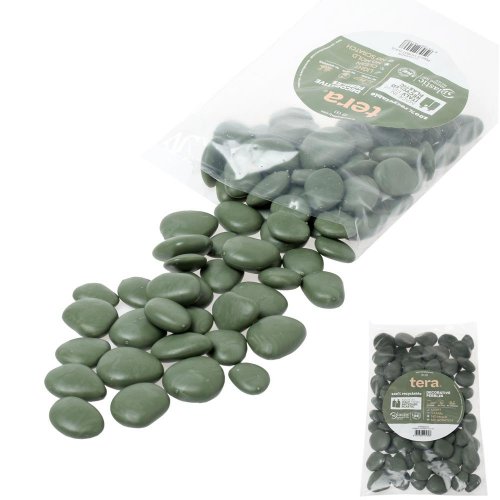 Kamene pebbles s zelené 3-4cm