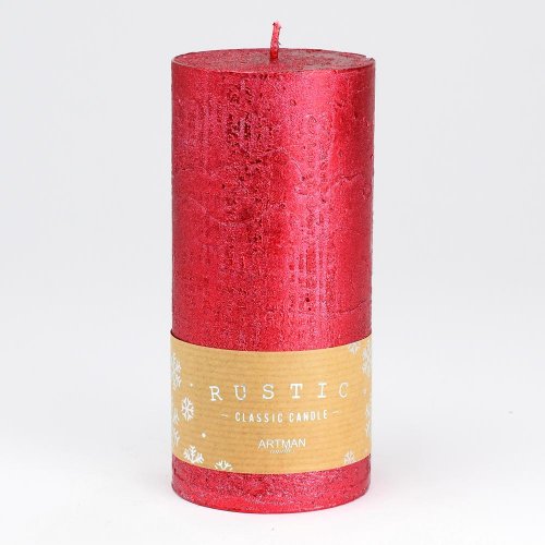 Rustic metalic val.7x15 červený