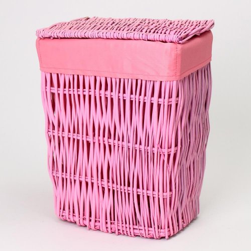 352fl/s prútený koš ružový s:31x20x40cm