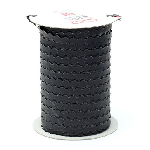 Stuha papier čierna flora cic-cacroc. 7mmx50m nastro elite *6225