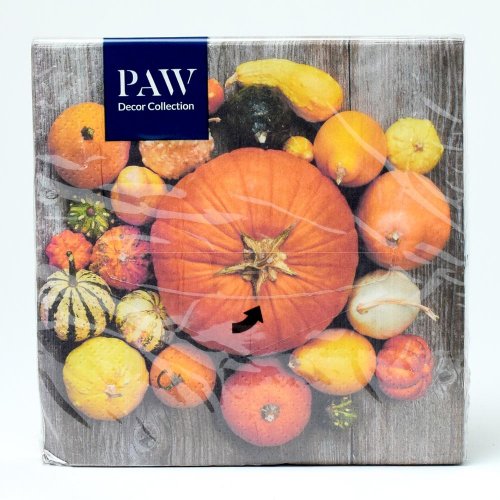 Sdl127300 servítky pumpkin composition 3vrs/33x33cm - Umelé kvety