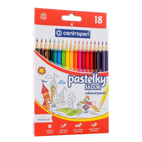 Pevná cena pastelky centropen 9520/18