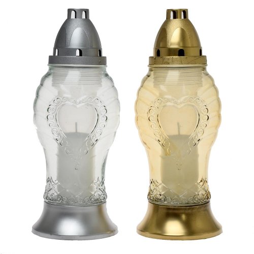 Z-343 kah.sklo srdce 110gr 28cm