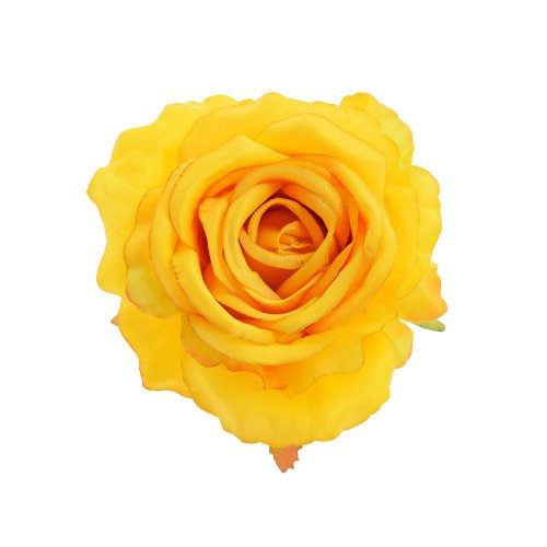 Hlava ruža žltá priem:10cm bal:12ks