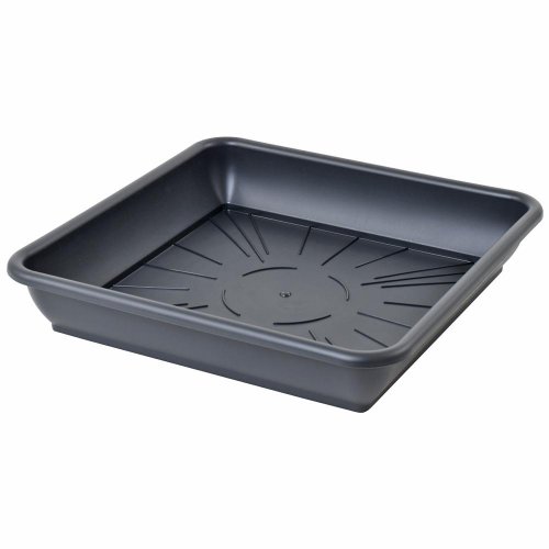 Miska pod kvetináč quattro antracit 40cm