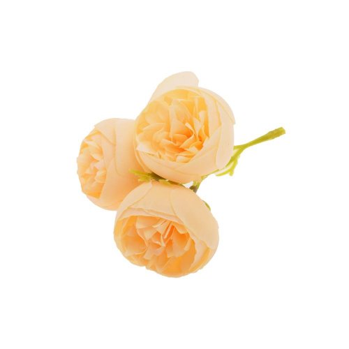 Hlava ranunculus krémový 3-puky 3cm