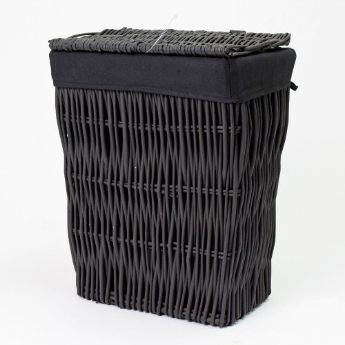 353fl/s prútený koš čierny s:31x20x40cm