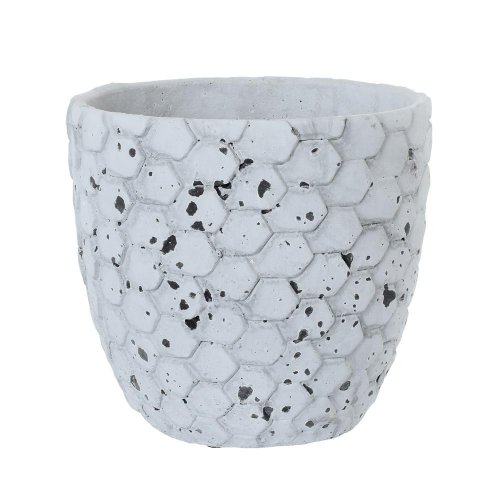 Obal cement antique grey d18*h16.5cm