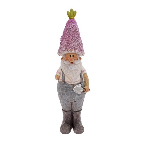 Trpaslík bie/siv/fialový poly 8*7*29cm