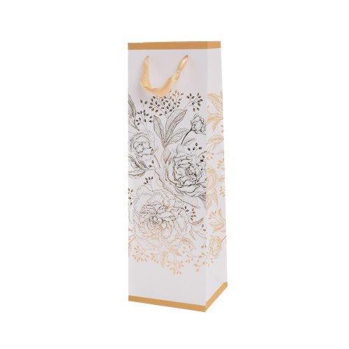 Agb1100104 taška darč.12x37x10cm rose peonies