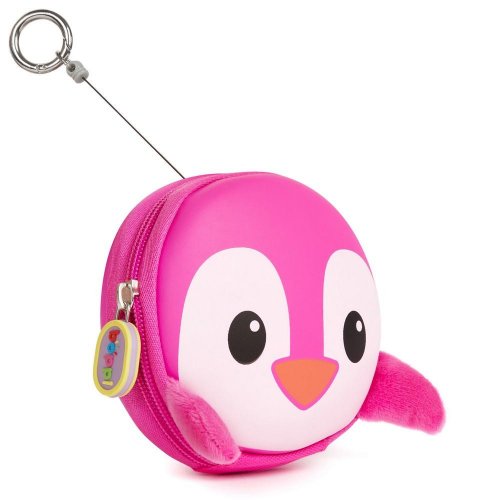 Kľúčenka, peňaženka boppi tiny trekker  - penguin - ružové bb116g