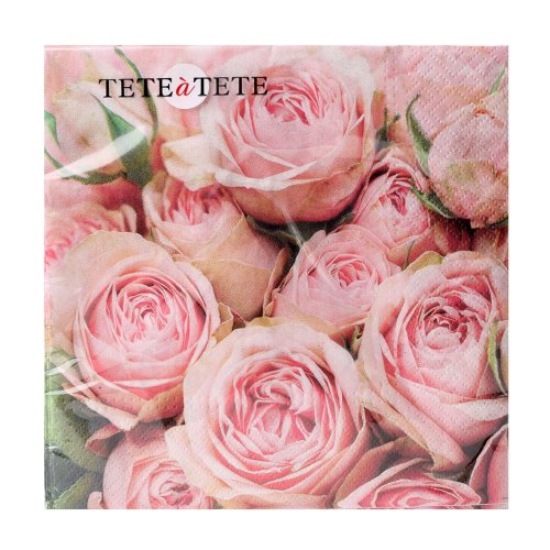 Tl120300 servítky 33x33 cm/20ks/3vrst lots of roses