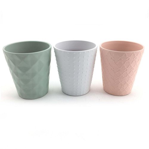 Super cena obal vaso svas.3 design verde c./rosa c./bianco d.13.15