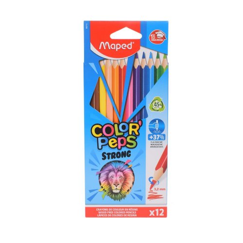 Pevná cena pastelky trojhranné color´peps strong 12 farieb