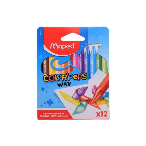 Pevná cena pastelky 12 vosk troj maped color´peps wax